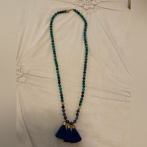 Beaded tassel necklace